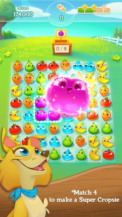 Emulate iPhone app Farm Heroes Super Saga using MyAndroid