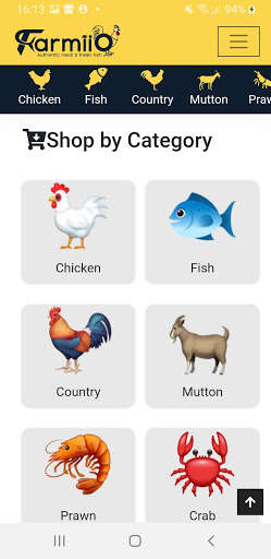 Run android online APK Farmiio - Authentic Meat & Fresh Fish from MyAndroid or emulate Farmiio - Authentic Meat & Fresh Fish using MyAndroid Run android online APK Farmiio - Authentic Meat & Fresh Fish from MyAndroid or emulate Farmiio - Authentic Meat & Fresh Fish using MyAndroid