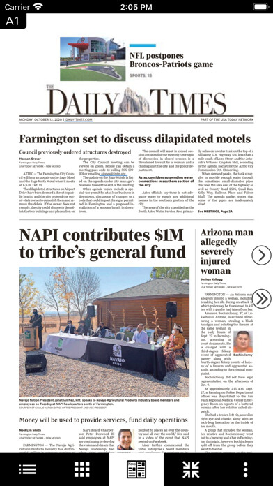 Emulate iPhone app Farmington Daily Times Print using MyAndroid Emulate iPhone app Farmington Daily Times Print using MyAndroid