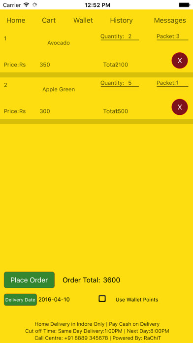 Emulate iPhone app Farmsbest using MyAndroid