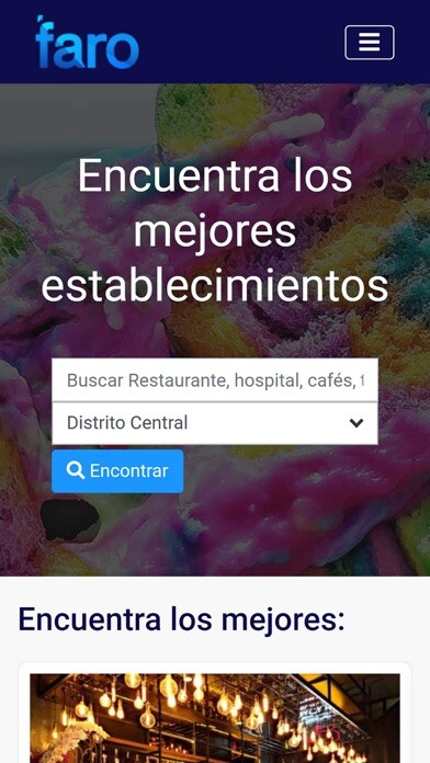 Emulate iPhone app Faro Honduras using MyAndroid