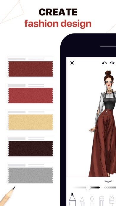 Emulate iPhone app Fashion Design Sketches: Style using MyAndroid