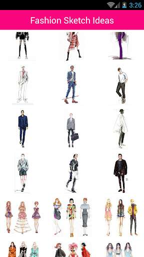 Emulate Android APK Fashion Design Sketch Ideas