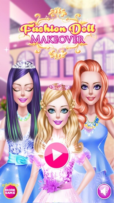 Emulate iPhone app FASHION DOLL MAKEOVER SPA using MyAndroid