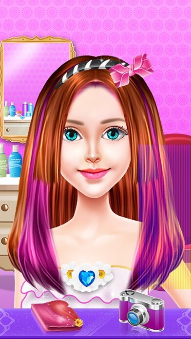 Emulate iPhone app Fashion Hair Salon - Cool Game using MyAndroid