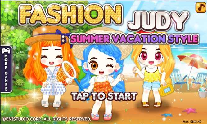 Emulate Android APK Fashion Judy: Summer vacation