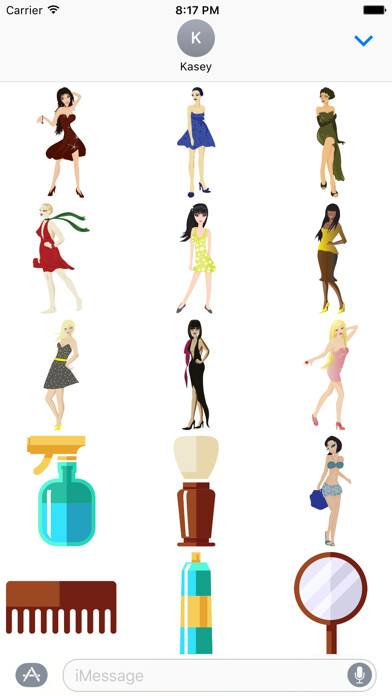 Emulate iPhone app Fashion Sticker Pack using MyAndroid Emulate iPhone app Fashion Sticker Pack using MyAndroid