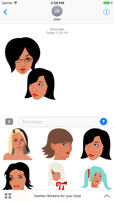 Emulate iPhone app Fashion Stickers for you using MyAndroid Emulate iPhone app Fashion Stickers for you using MyAndroid
