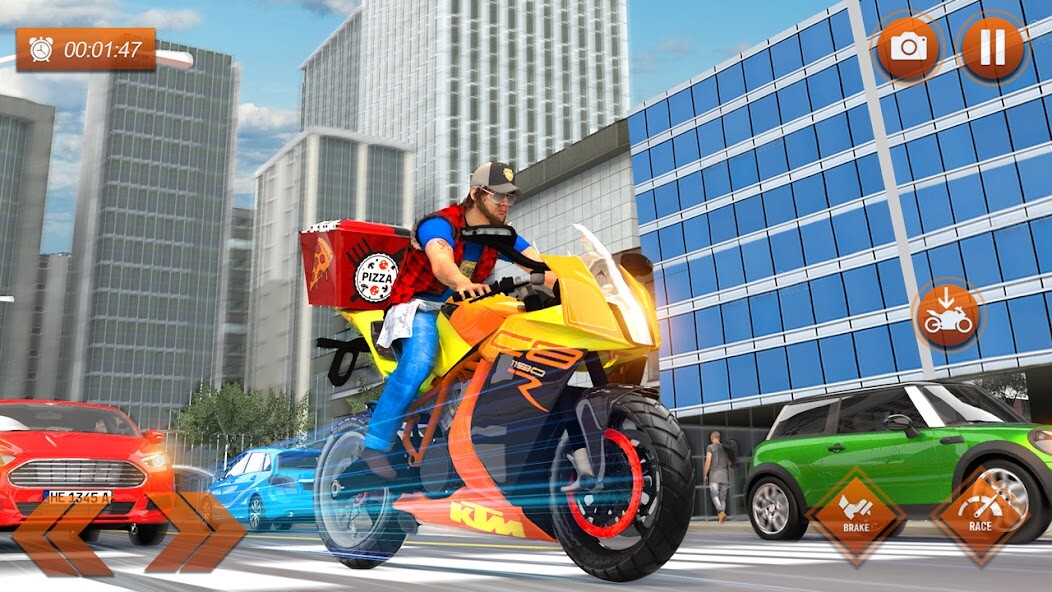 Run android online APK Fast Bike Racing Pizza Delivery Boy :Driving Games from MyAndroid or emulate Fast Bike Racing Pizza Delivery Boy :Driving Games using MyAndroid