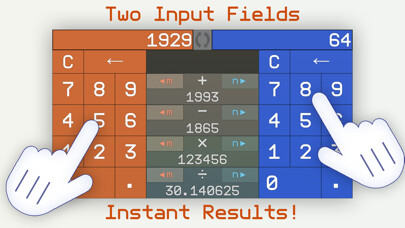 Emulate iPhone app Fast Calc - dual keypad using MyAndroid Emulate iPhone app Fast Calc - dual keypad using MyAndroid