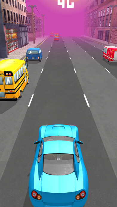 Emulate iPhone app fast car race accident driving extreme racing game using MyAndroid