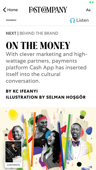 Emulate iPhone app Fast Company Magazine App using MyAndroid