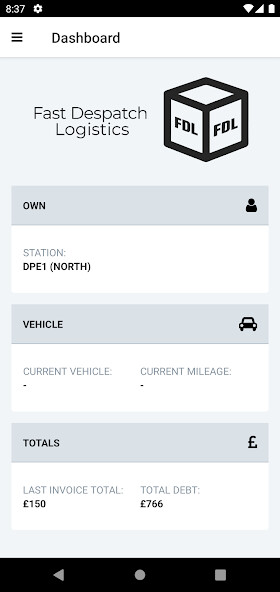 Run android online APK Fast Despatch Logistics Ltd. from MyAndroid or emulate Fast Despatch Logistics Ltd. using MyAndroid