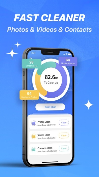 Emulate iPhone app Faster Cleaner−Clean Storage using MyAndroid