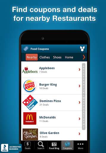 Emulate Android APK Fast Food Specials  Coupons