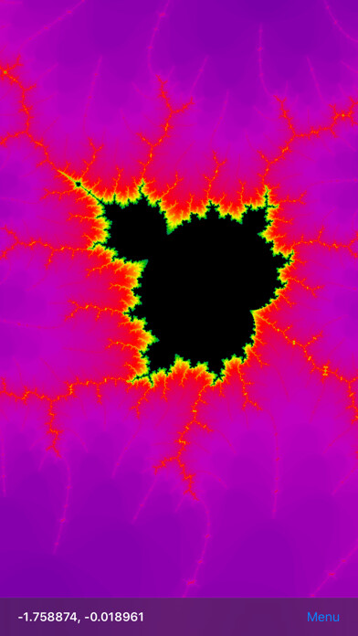 Emulate iPhone app Fast Fractal using MyAndroid