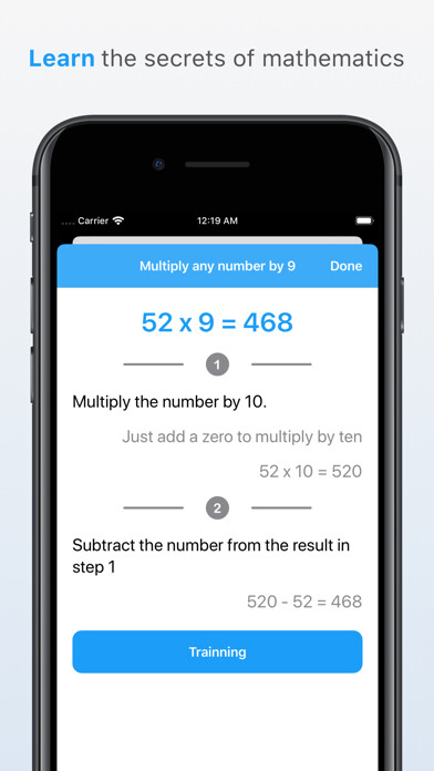 Emulate iPhone app Fast Math - Tips & Tricks using MyAndroid