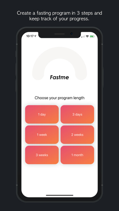 Emulate iPhone app Fastme - Fasting Tracker using MyAndroid