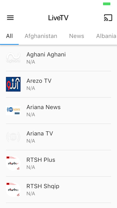 Emulate iPhone app FastoTV using MyAndroid