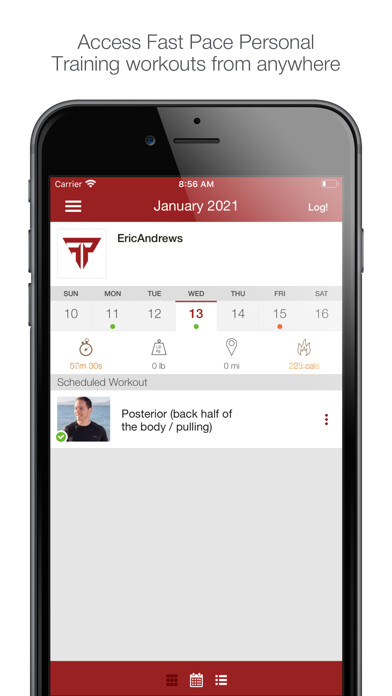 Emulate iPhone app Fast Pace Personal Training using MyAndroid Emulate iPhone app Fast Pace Personal Training using MyAndroid