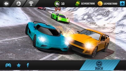 Emulate iPhone app Fast Racing Car Simulator 3D - Winter Race 2017 using MyAndroid