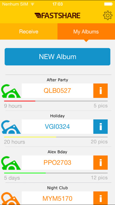 Emulate iPhone app FastShare using MyAndroid
