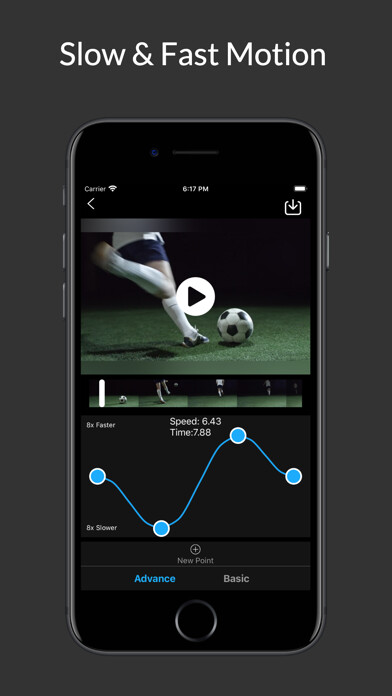Emulate iPhone app Fast Slow Motion Video Editor using MyAndroid