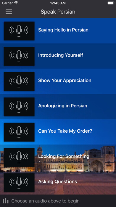 Emulate iPhone app Fast - Speak Persian using MyAndroid Emulate iPhone app Fast - Speak Persian using MyAndroid