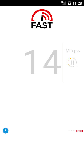 Emulate iPhone app FAST Speed Test using MyAndroid