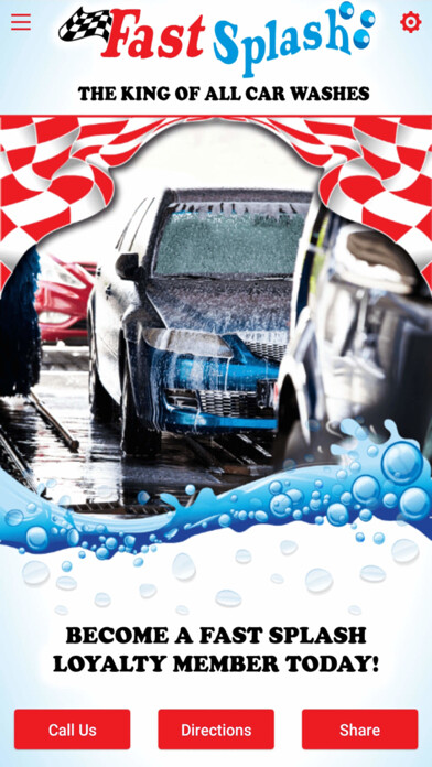Emulate iPhone app Fast Splash Car Wash using MyAndroid