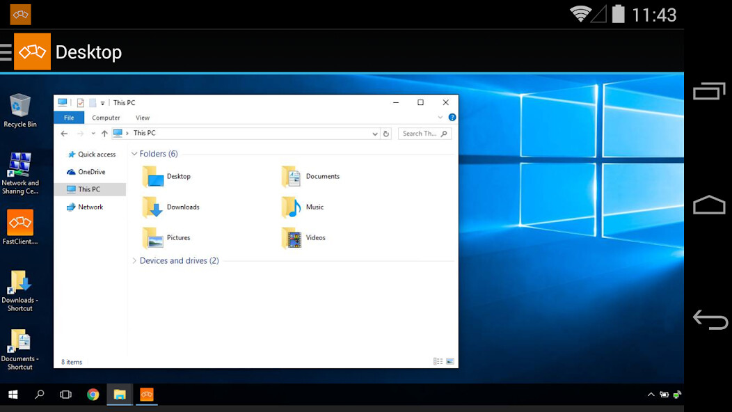 Run android online APK FastViewer from MyAndroid or emulate FastViewer using MyAndroid