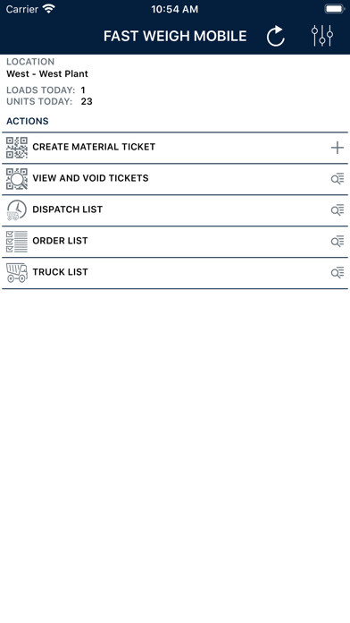 Emulate iPhone app Fast Weigh Mobile using MyAndroid