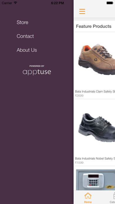Emulate iPhone app Fatakk Online Industrial store using MyAndroid