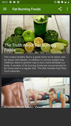 Emulate Android APK Fat Burning Foods