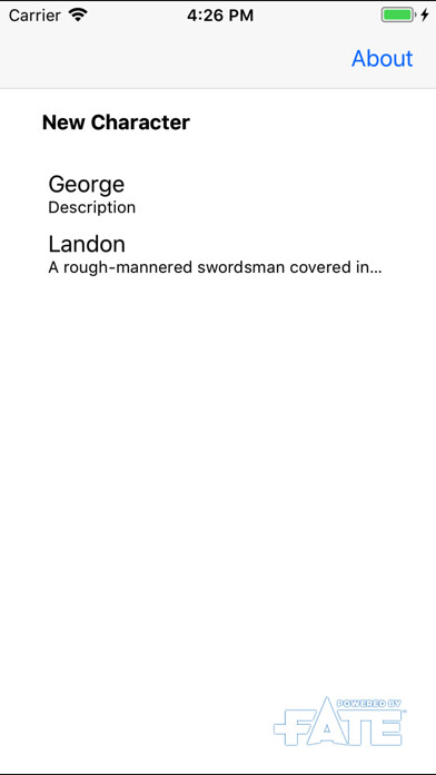 Emulate iPhone app Fate Core Folio using MyAndroid Emulate iPhone app Fate Core Folio using MyAndroid