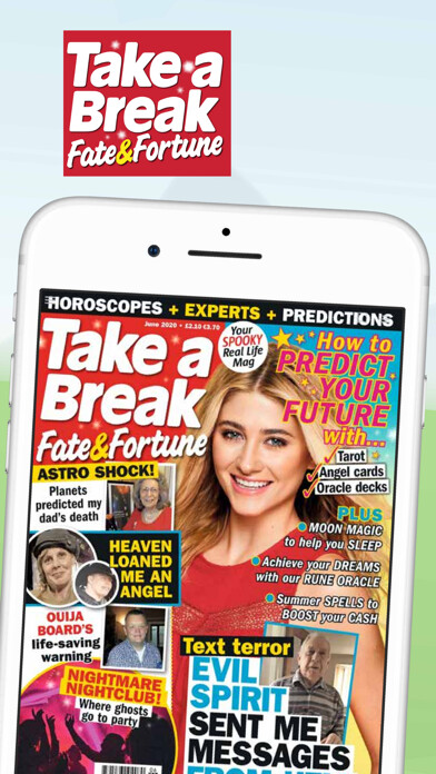 Emulate iPhone app Fate & Fortune Magazine using MyAndroid