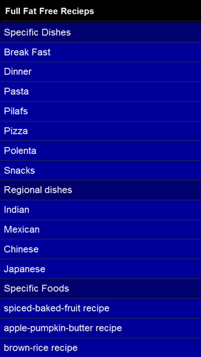 Emulate iPhone app Fat Free Recipes using MyAndroid Emulate iPhone app Fat Free Recipes using MyAndroid