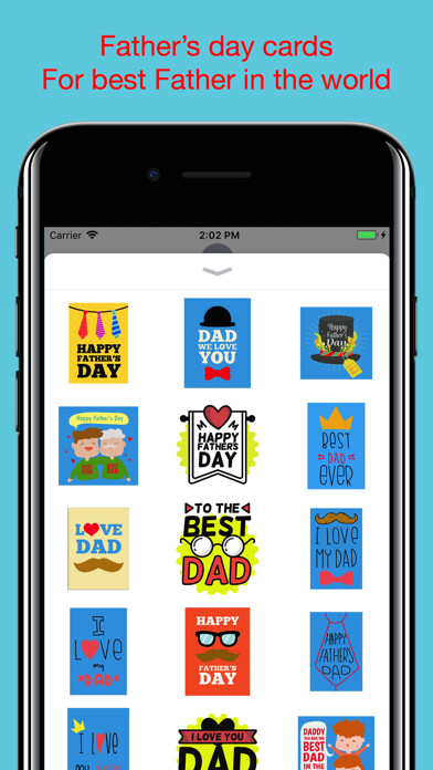 Emulate iPhone app Fathers Day stickers for text using MyAndroid Emulate iPhone app Fathers Day stickers for text using MyAndroid
