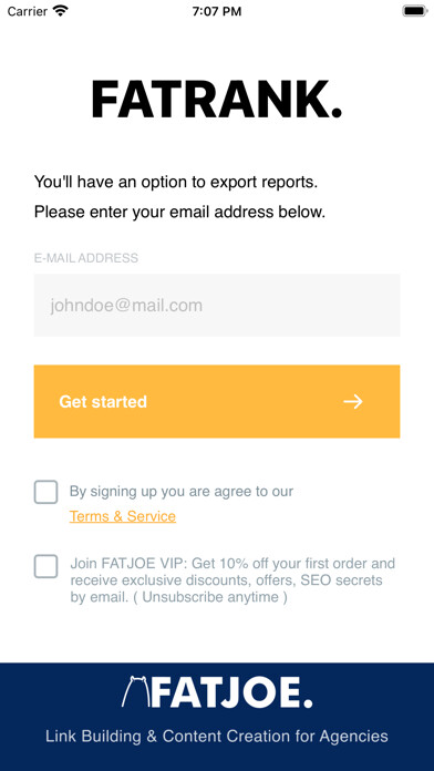 Emulate iPhone app FATRANK - Keyword Rank Checker using MyAndroid