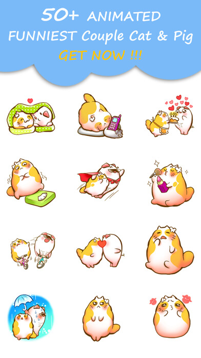 Emulate iPhone app Fatty Cat With Love Animated using MyAndroid Emulate iPhone app Fatty Cat With Love Animated using MyAndroid