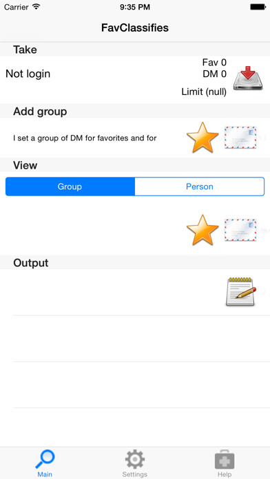 Emulate iPhone app Fav classifies using MyAndroid