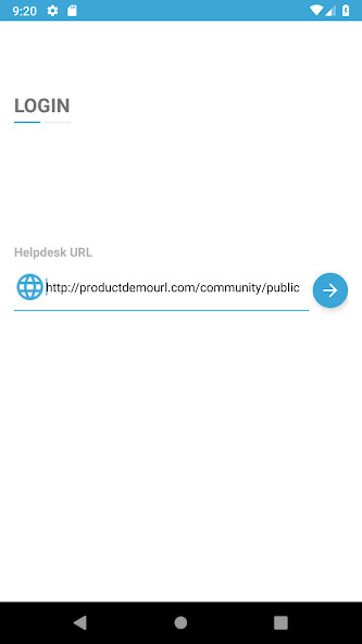 Emulate iPhone app Faveo Helpdesk Community using MyAndroid