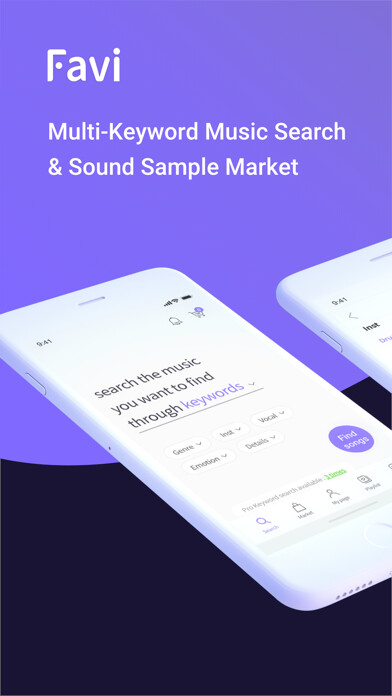 Emulate iPhone app FAVI - Music Searching Service using MyAndroid