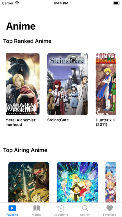 Emulate iPhone app FavoriteAnimeList using MyAndroid Emulate iPhone app FavoriteAnimeList using MyAndroid