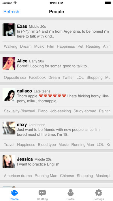 Emulate iPhone app Fav Talk Pro - hobby Chatting using MyAndroid