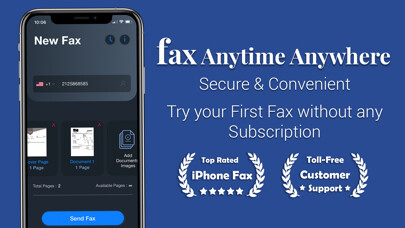 Emulate iPhone app Fax from iPhone - Alpha eFax using MyAndroid