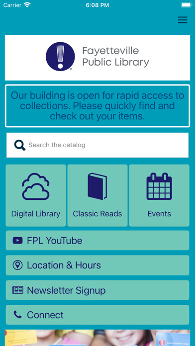 Run android online APK Fayetteville Public Library App from MyAndroid or emulate Fayetteville Public Library App using MyAndroid Run android online APK Fayetteville Public Library App from MyAndroid or emulate Fayetteville Public Library App using MyAndroid