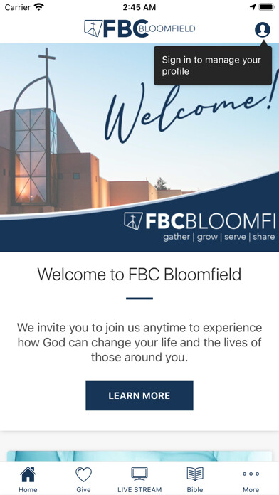 Emulate iPhone app FBC Bloomfield, NM using MyAndroid Emulate iPhone app FBC Bloomfield, NM using MyAndroid