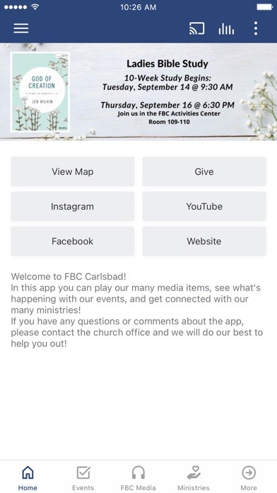 Emulate iPhone app FBC Carlsbad, New Mexico using MyAndroid Emulate iPhone app FBC Carlsbad, New Mexico using MyAndroid