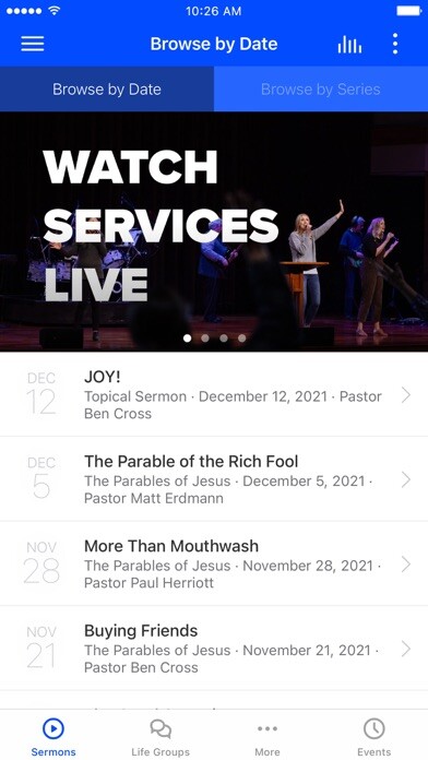 Emulate iPhone app FBC Eugene using MyAndroid Emulate iPhone app FBC Eugene using MyAndroid